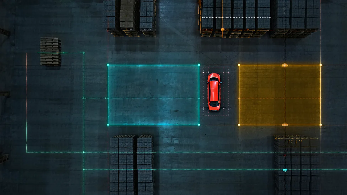 AMR perception system display showing obstacle classification confidence tiers
